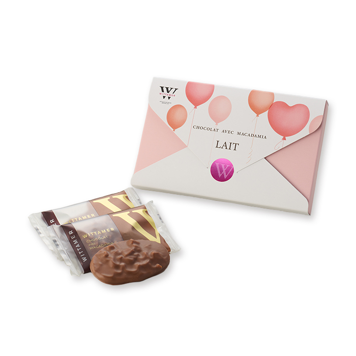 バレンタイン】マカダミア・ショコラ・レトル（ミルク） 3枚入