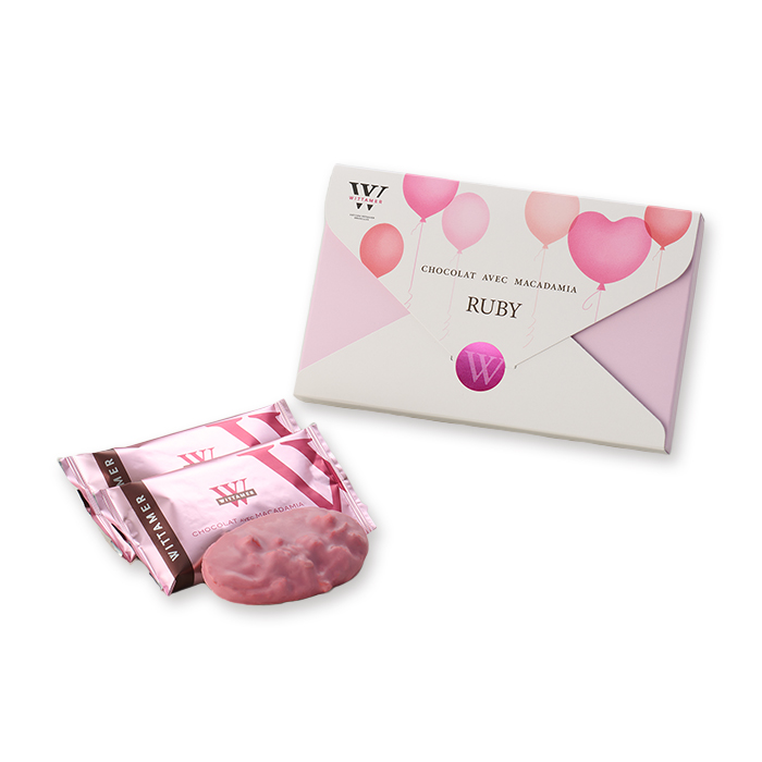 バレンタイン】マカダミア・ショコラ・レトル（ルビー） 3枚入