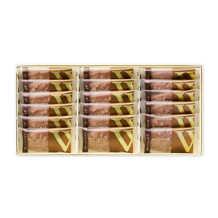 マカダミア・ショコラ（ミルク）[冬季仕様] 18枚入 | エーデルワイス