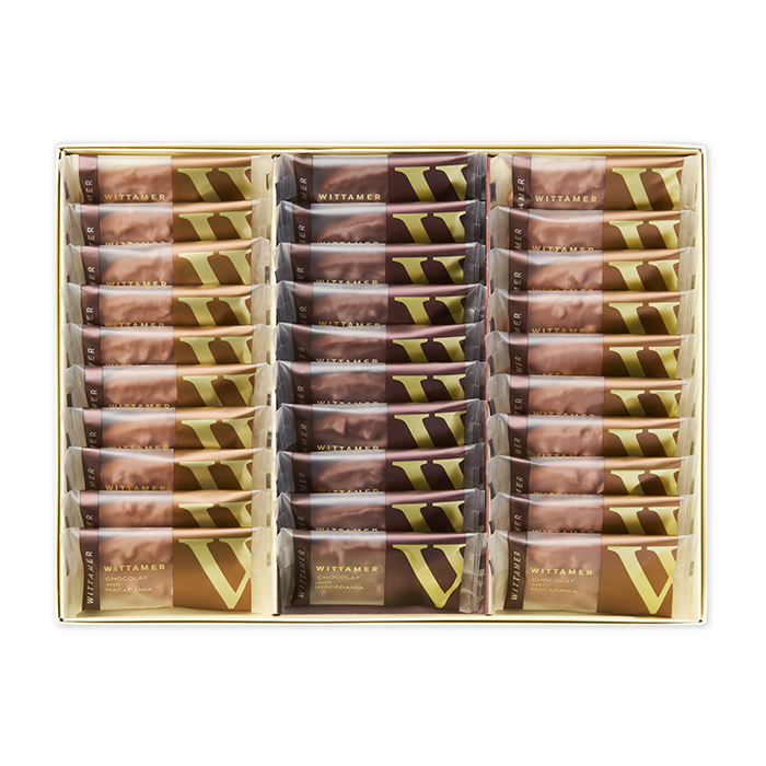 マカダミア・ショコラ（ミルク＆ダーク）[冬季仕様] 30枚入